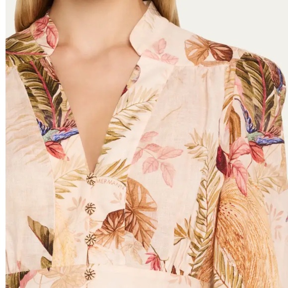 Zimmermann Ascension Plunge Maxi Dress Floral Print - Picture 2 of 9